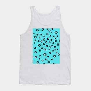 Abstract boho black bubble pattern Tank Top